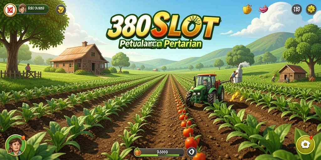 Gameplay menarik dari 380SLOT dengan ladang dan tanaman yang subur.