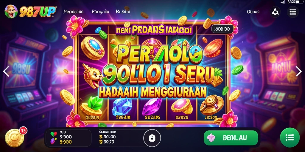 Tampilan gameplay Slot 987UP dengan efek visual menakjubkan.