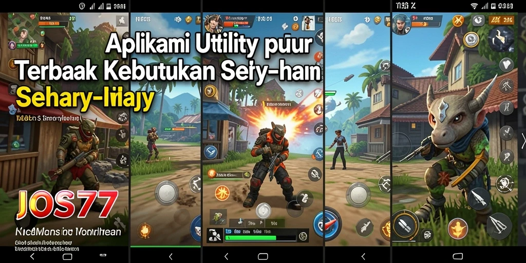 Tampilan utama JOS77 yang menampilkan berbagai fitur Utility.
