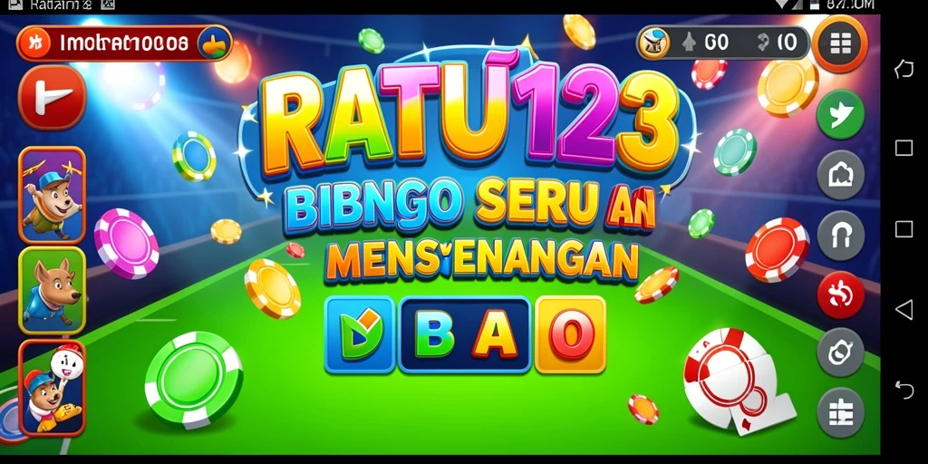 Screenshot utama RATU123 menampilkan gameplay Bingo yang seru dan penuh warna.