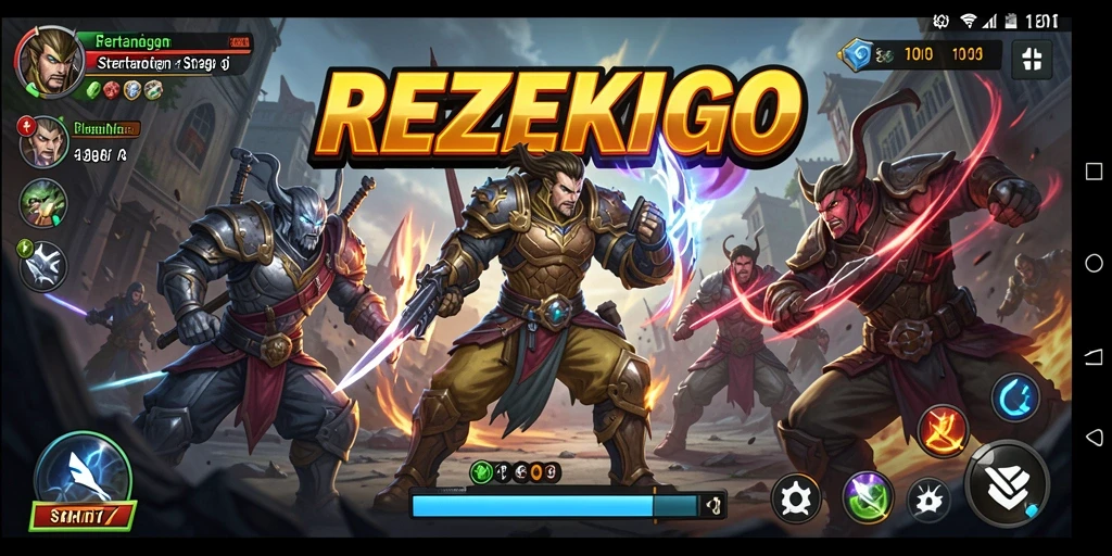 Gameplay seru dalam REZEKIGO yang penuh strategi dan aksi.